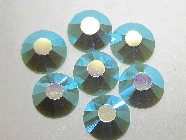 72 pcs. 20ss TURQUOISE AB (viva) FLATBACK PRECIOSA Rhinestones